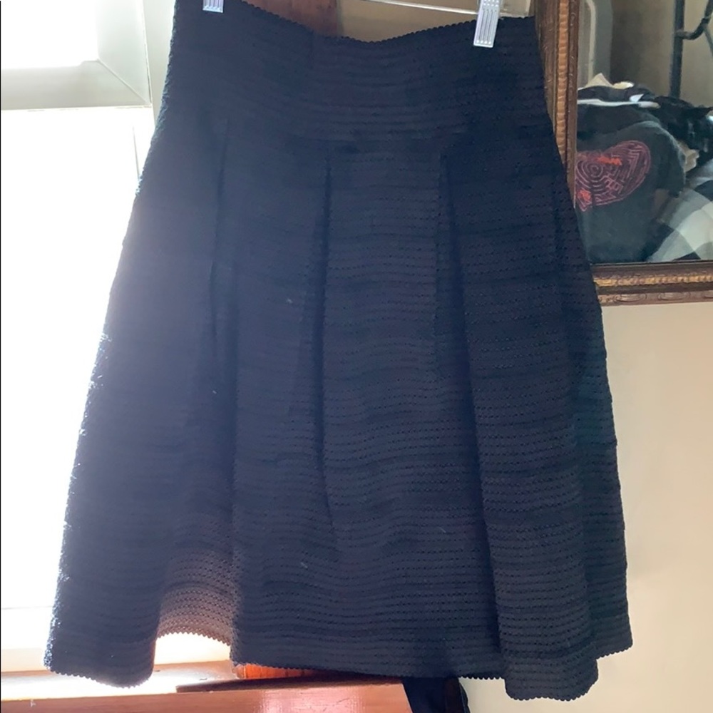 New York & company black flare skirt